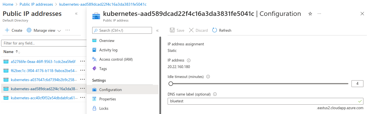 adding DNS label