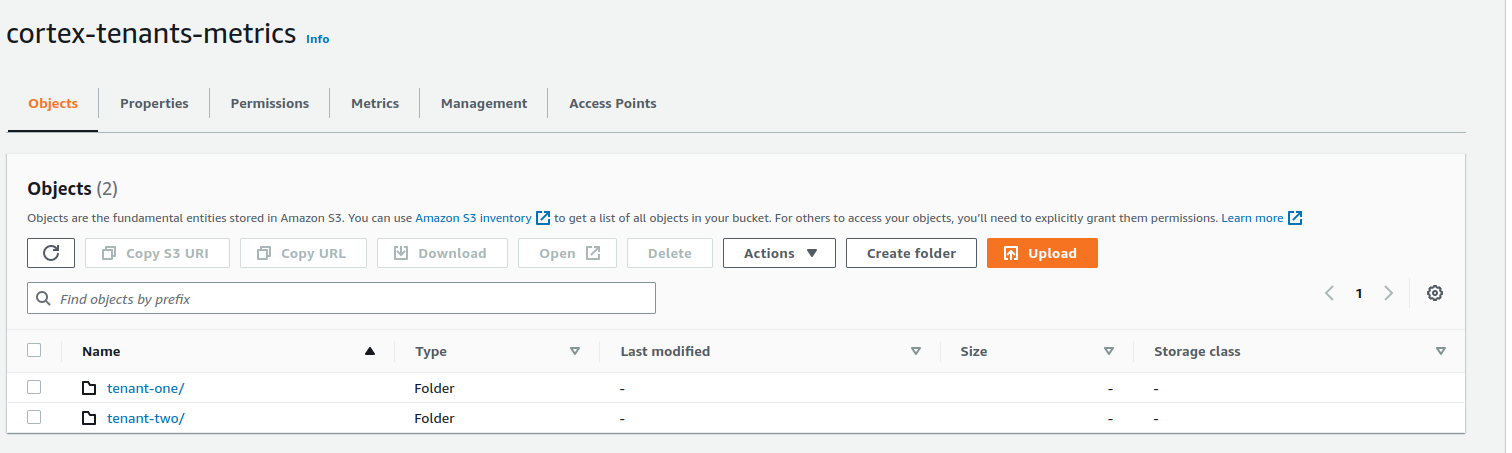 S3 will create separate folders based on tenant_id label