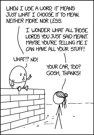 A XKCD comic (1860) about communication