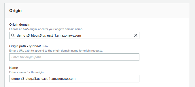 CloudFront Integration Origin